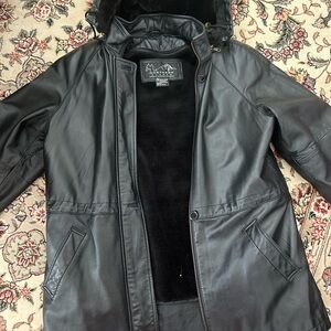 Wilsons Leather Jacket w/Hood and Removable Liner